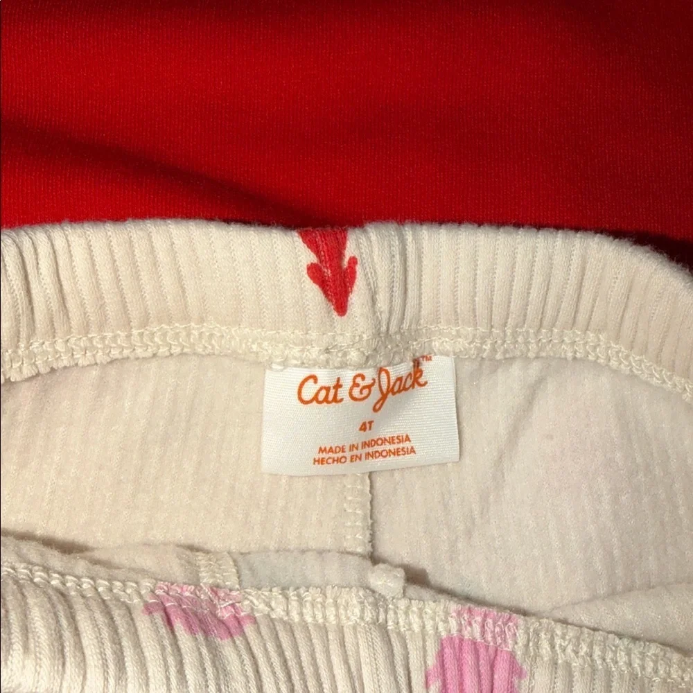 Cat & Jack Festive Red and Cream Bundle Set 4/5T